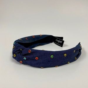 Dark Denim Multi-Jewel Headband